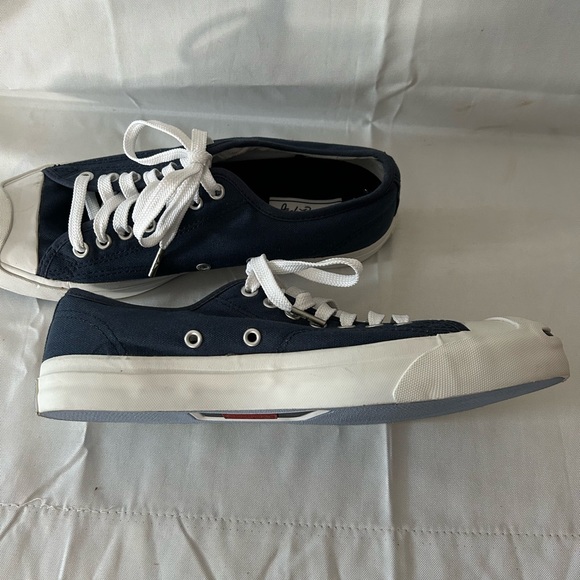 Converse Jack Purcell Navy low top sneakers UNISEX Men's 8.5/Women's 10 - Picture 3 of 12